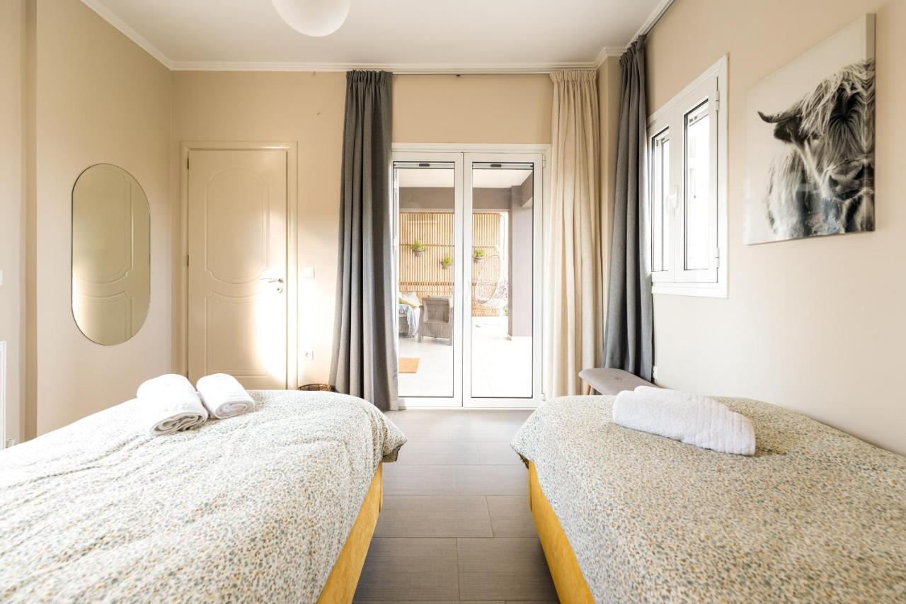 Meltemi Beach House - A Seaside Luxury Maisonnette Dhiyeliotika Экстерьер фото